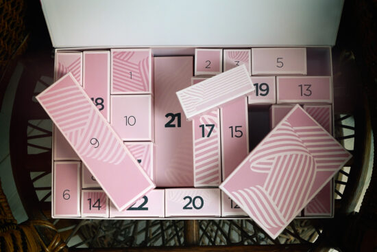 Contenu du calendrier de l'avent Mademoiselle Bio 2022