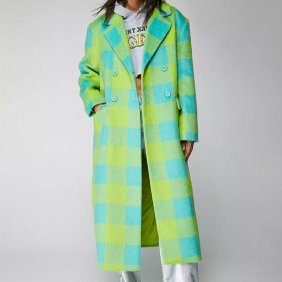 Le manteau rose à carreaux de Karine Lemarchand