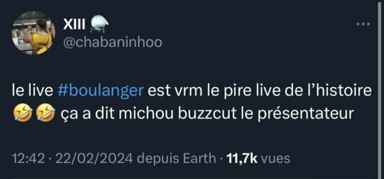 Le bad buzz du live Boulanger avec sa technique de Retail Media