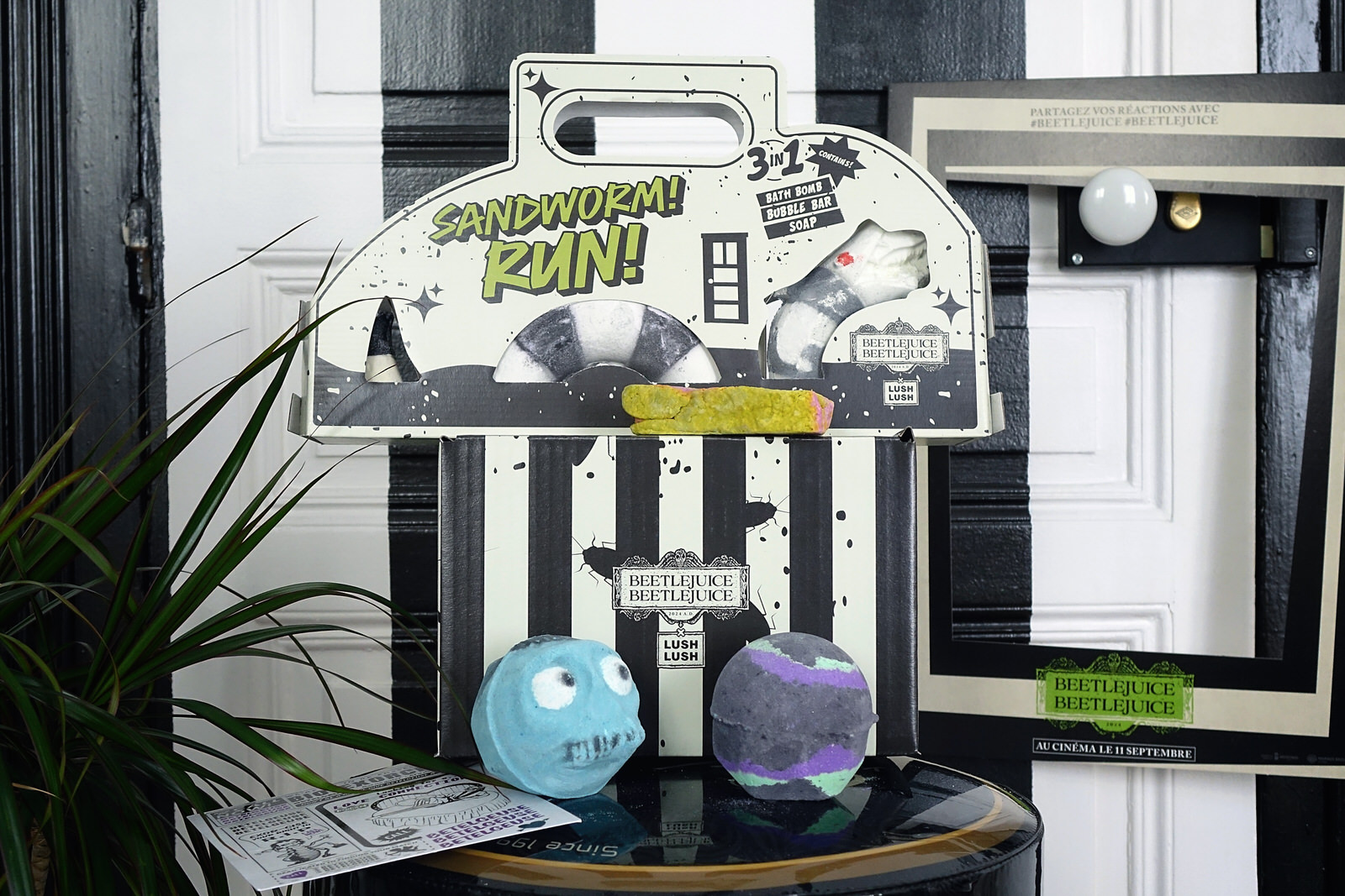 La collection Beetlejuice Beetlejuice par Lush, pour Halloween