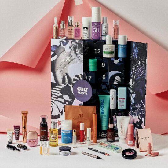 Le contenu du calendrier de l'avent Cult Beauty 2025