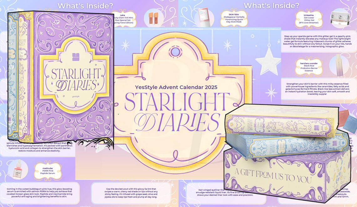 Contenu du calendrier de l'avent Yesstyle 2025